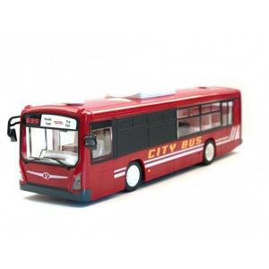 Městský autobus s otevíracími dveřmi 33cm červený