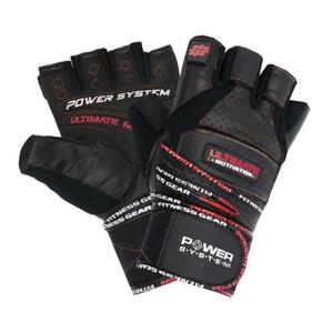 Power System Fitness rukavice Ultimate Motivation černočervené - L