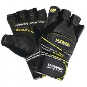 Power System Fitness rukavice Ultimate Motivation černožluté - M