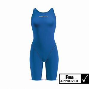 HEAD Dívčí závodní plavky LIQUIDFIRE POWER OB - DE26 (140 cm) modrá (dostupnost 5-7 dní)