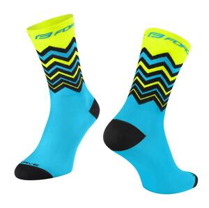 Force ponožky Wave fosforovámodrá - L-XL/42-46