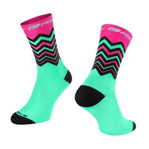 Force ponožky WAVE růžovozelené - růžovo-zelené S-M/36-41