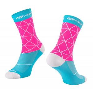 Force ponožky EVOKE růžovomodré - L-XL/42-46