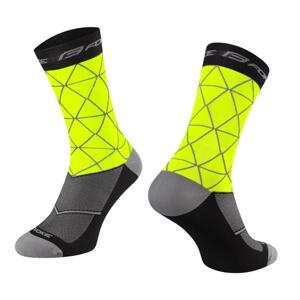 Force ponožky EVOKE fluo-černé - L-XL/42-46