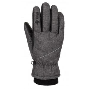 Kilpi TATA-U tmavě šedé lyžařské rukavice - L