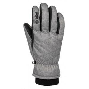 Kilpi TATA-U světle šedé lyžařské rukavice - XL