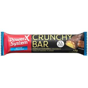 Power System Crunchy Bar 32% 45 g - arašídové máslo - karamel