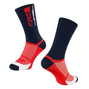 Force ponožky STAGE modro-červené - modro-červené L-XL/42-46