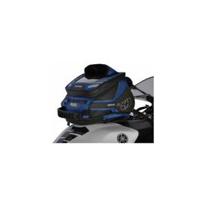 Oxford Tankbag na motocykl Q4R QR, (černý/modrý, s rychloupínacím systémem na víčka nádrže, objem 4 l)