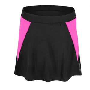 Force Daisy sukně do pasu s vložkou černo rúžové - černo-růžová XL