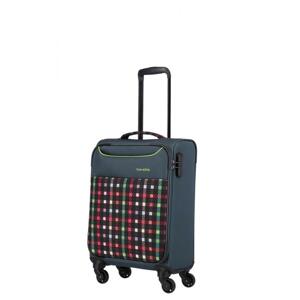 Travelite Kabinový kufr Argon S Checked Pattern 30l