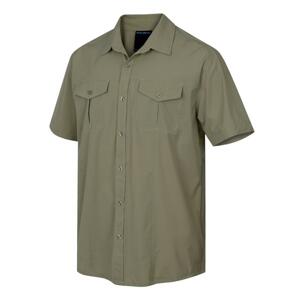 Husky Gomy M sv. olivová pánská košile - M