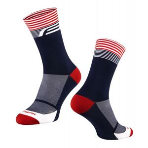 Force ponožky Streak modro-červená - S-M/36-41