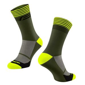 Force ponožky Streak zeleno-fluo - S-M/36-41