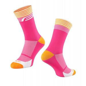 Force ponožky Streak růžovo-oranžová - růžovo-oranžové S-M/36-41