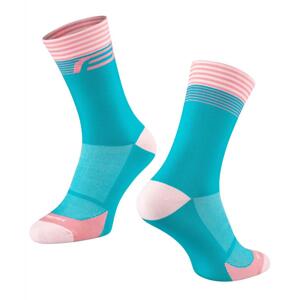 Force ponožky Streak modro-růžová - S-M/36-41