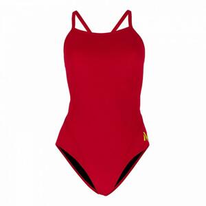 Michael Phelps Dámské plavky SOLID LADY COMP BACK červená - DE30 (FR32)