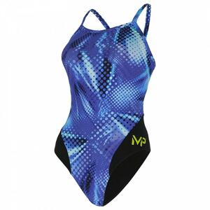 Michael Phelps Dívčí plavky MESA LADY MID BACK - multicolor/modrá - 8 let (128 cm)