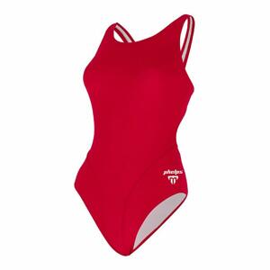Michael Phelps Dámské plavky SOLID COMP BACK LADY červená - DE30 (FR32)