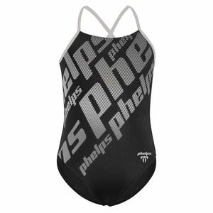 Michael Phelps Dívčí plavky ZOE stříbrná/černá - 8 let (134 cm)