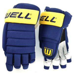 Winnwell Classic 4-Roll SR hokejové rukavice - tmavě modrá-žlutá, Senior, 14