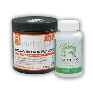 Reflex Nutrition BCAA Intra Fusion 400g + Vitamin D3 - Fruit punch