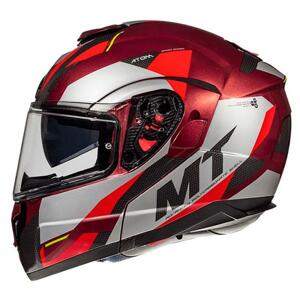 MT Helmets Atom SV TRANSCEND F5 červená - XL - 60-61 cm