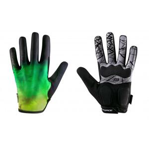 Force MTB CORE fluo zelené letní rukavice - S