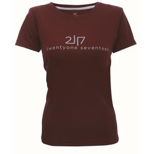 2117 TUN - dámské funkční triko s kr.rukávem - Wine Red - 34