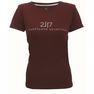 2117 TUN - dámské funkční triko s kr.rukávem - Wine Red - 42