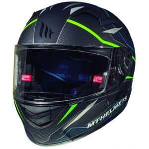 MT Helmets Kre Intrepid SV černá matná-fluo zelená Integrální přilba - M 57-58 cm