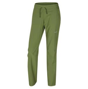 Husky Speedy Long L tm.zelené dámské softshellové kalhoty - L