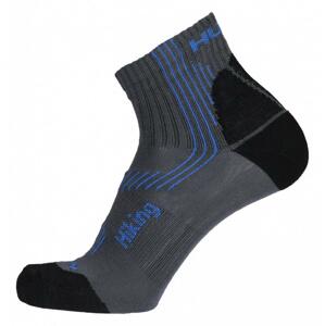 Husky Hiking šedo/modré ponožky - M (36-40)