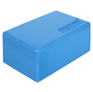 Merco Yoga kostka blok na jógu - 10,5 cm - modrá