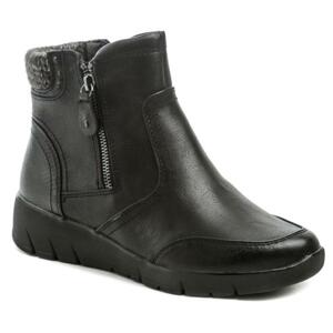 Jana 8-26468-25 černé dámské zimní boty šíře H - EU 37