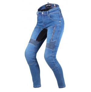 Street Racer Dámské jeansy na motorku Stretch II CE modré + sleva 300,- na příslušenství - W24/L31