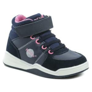 Peddy P3-536-37-18 modro růžové dětské boty - EU 34