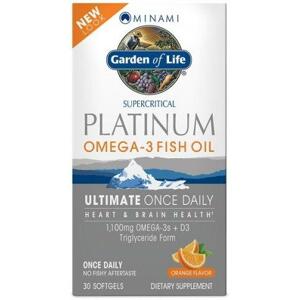 Garden of Life Minami Platinum Omega-3 rybí olej 30 kapslí - pomeranč