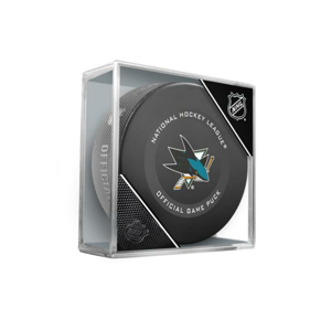 InGlasCo Fanouškovský puk NHL Official Game Puck (1ks) - San Jose Sharks