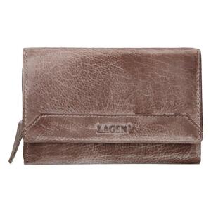 Lagen dámská peněženka kožená LG-11/D - béžová - TAUPE
