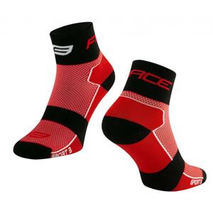 Force ponožky Sport 3 červenočerné - červeno-černé S-M/36-41