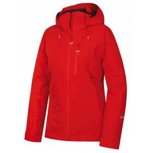 Husky Montry L červená dámská hardshellová plněná bunda - XL - plus
