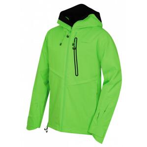 Husky Mistral M neonově zelená pánská lyžařská bunda - M