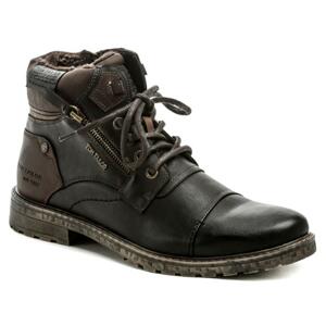 Tom Tailor 9082302 černo hnědé pánské zimní boty - EU 46