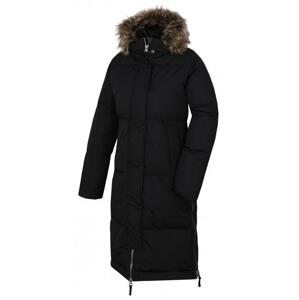 Husky Downbag L černý dámský péřový kabát - L