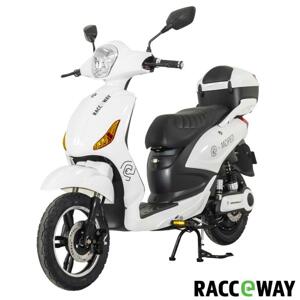 RACCEWAY E-moped bílý-lesklý s baterií 12Ah + sleva 1500,- na příslušenství - 250W
