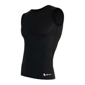 Sensor Coolmax Air černé pánské triko bez rukávů - S