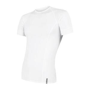 Sensor Coolmax Tech bílé pánské triko krátký rukáv - L