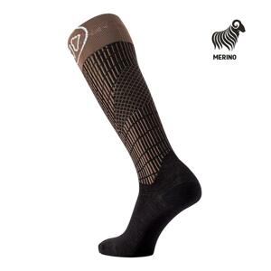 Sidas - lyžařské ponožky - SKI MERINO - BROWN - L(42-43)