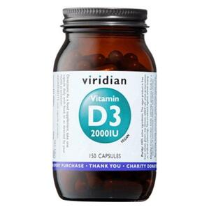 Viridian Vitamin D3 2000 IU 150 kapslí
